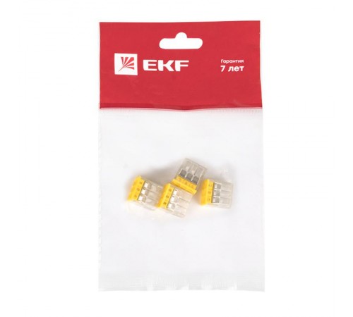 Клемма СМК 2273-246 (с пастой) 6 отверстий 0,5-2.5мм2 (4шт.) EKF PROxima  plc-smk-2273-246r  EKF