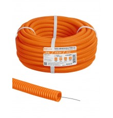Труба гофрированная ПНД d 16 с зондом (25 м) легкая 350Н оранжевая  SQ0413-2511  TDM