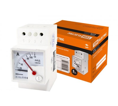Амперметр А45Д  100/5А-1,5 (din-рейка)   SQ1102-0301  TDM