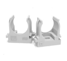 Крепеж-клипса для труб для монтажного пистолета серая в п/э д20 (100шт/900шт уп/кор)  PR13.0120  Промрукав