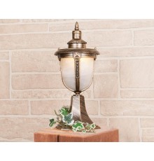 Светильник садово-парковый GLYF-2010S Atlas S черное золото  a028007  Elektrostandard