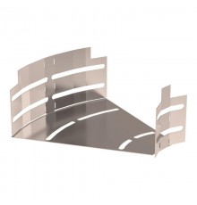 Угол горизонтальный изменяемый 0-45 градусов Стандарт INOX (AISI 409) 200х80  PR16.3651  Промрукав