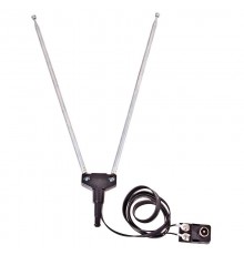 ТВ антенна комнатная телескопическая, 4 секции, с адаптером "Усы" (модель RX-107-4)  34-0107-4  REXANT