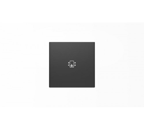 Накладка для механизма карточного выключателя с линзой подсветки и маркировкой, серия SKY, цвет чёрный барх.2CLA851400A1501 ABB