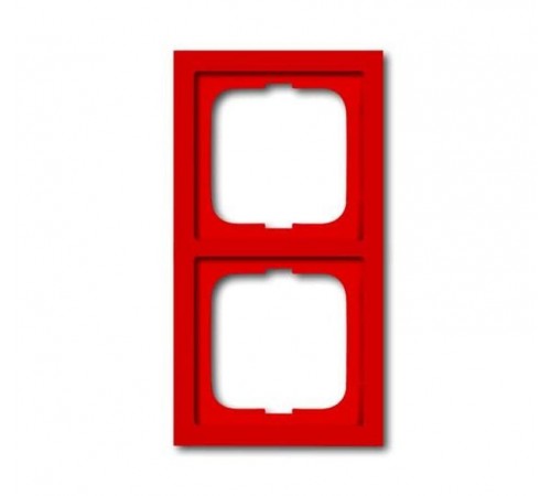 Рамка 2-постовая, серия Future linear, цвет красный  2CKA001754A4714  ABB