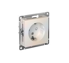 AtlasDesign Жемчуг Розетка с заземлением со шторками, 16А, механизм  ATN000445  SE