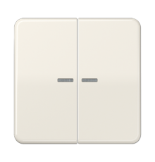 Клавиша для KNX кнопки, 2 группы с окошком; дюропласт; слоновая кость CD102KO5 Jung