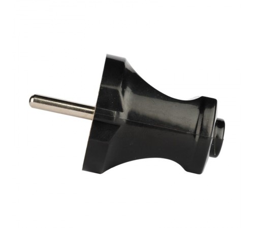 Вилка прямая б/з черн. 6А 250В EKF PROxima  AVP6-30  EKF