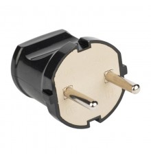 Вилка прямая б/з черн. 6А 250В EKF PROxima  AVP6-30  EKF