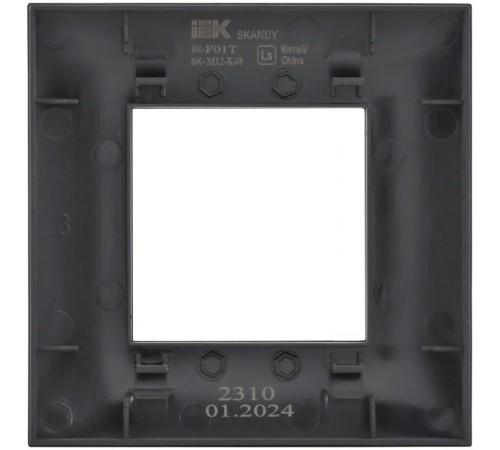 SKANDY Рамка 1-местная SK-F01T титан  SK-M12-K48  IEK