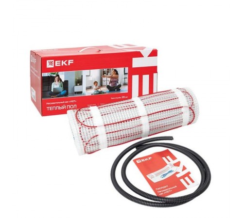 Теплый пол (мат нагревательный) "Уют" 10 кв.м. 1500 Вт PROxima  nm2-1500-10  EKF