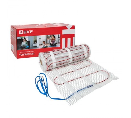 Теплый пол (мат нагревательный) "Уют" 10 кв.м. 1500 Вт PROxima  nm2-1500-10  EKF