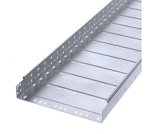 Лоток перфорированный Профи INOX (AISI 316) 400х80x3000 (1,0 мм) (6 м/уп)  PR16.13504  Промрукав