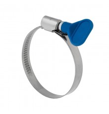 Хомут червячный 25-40/9-0,7мм, с ключом, нержавеющая сталь W2, (50 шт/уп)  07-0725-1  REXANT