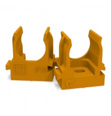 Крепеж-клипса для труб для монтажного пистолета оранжевая д16 (100шт/1100шт уп/кор)  PR13.0151  Промрукав