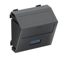 Мультимедийная рамка USB 3.0 A Modul45 (черный) (MTS-U3A S SWGR1)  6104889  OBO Bettermann