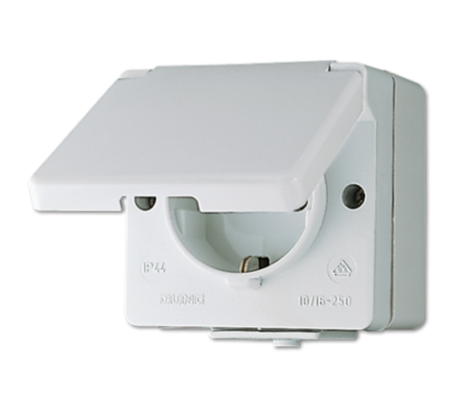Штепсельная розетка SCHUKO для накладного монтажа IP44  620WX  Jung