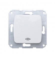 DEA Переключатель 1кл перекрест. с/у 10А мех. Бел  KR-78-0208  Kranz