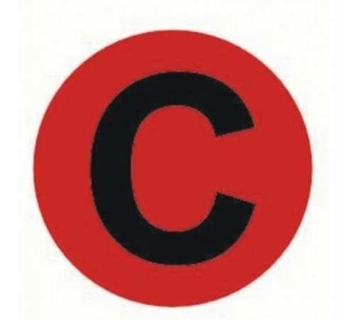 Наклейка "C" d=20мм PROxima  an-2-9-2  EKF