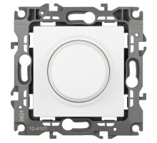 Светорегулятор ЭРА Серия 12 12-4101-01М поворотно-нажимной, 400ВА 230В, белый матовый   Б0065670  ЭРА