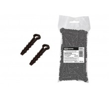 Дюбель-хомут для плоского кабеля 6-14мм черный (100шт)  SQ0539-0036  TDM