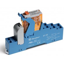 Интерфейсный модуль, электромеханическое реле; 2CO 8A; контакты AgNi; питание 230В AC; категория защиты IP20  4C5282300060SPA  Finder