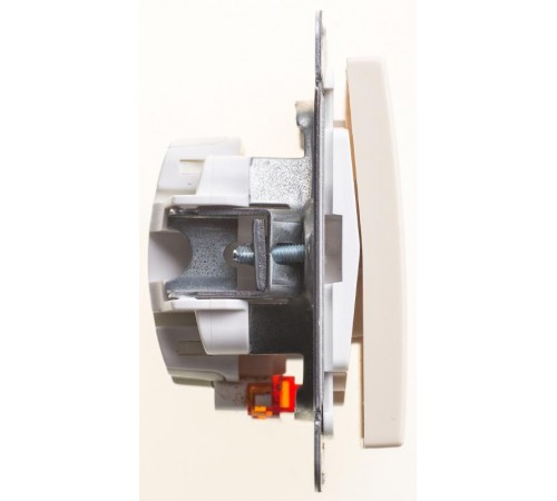 W59 Слоновая кость Переключатель 1-клавишный с подсветкой 10АХ  VS610-157-2-86  SE