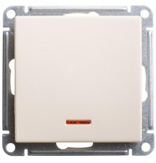W59 Слоновая кость Переключатель 1-клавишный с подсветкой 10АХ  VS610-157-2-86  SE