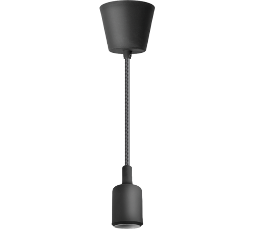 Светильник бытовой подвес  61 523 NIL-SF02-008-E27 60Вт 1м. пласт. черный  61523  Navigator