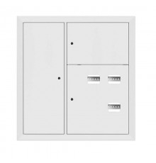 Щит этажный 3 кв. RAL9003 со слаботочным отсеком слева (1000х950х150)  mb29-v-3z-ral9003  EKF