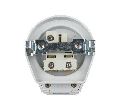 Разъем РШ-ВШ 32А 250В 2P+PE (СУ) пластиковый бел. EKF PROxima  AS-250-H-02  EKF