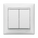 Valena Белый Выключатель 2-х клавишный  774405  Legrand