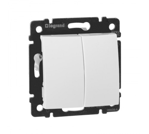 Valena Белый Выключатель 2-х клавишный  774405  Legrand