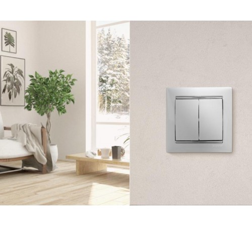 Valena Белый Выключатель 2-х клавишный  774405  Legrand