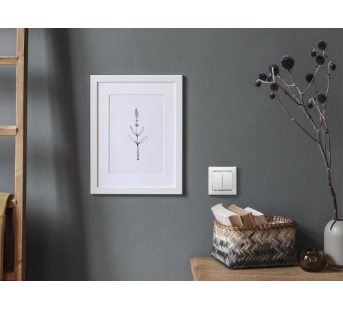 Valena Белый Выключатель 2-х клавишный  774405  Legrand