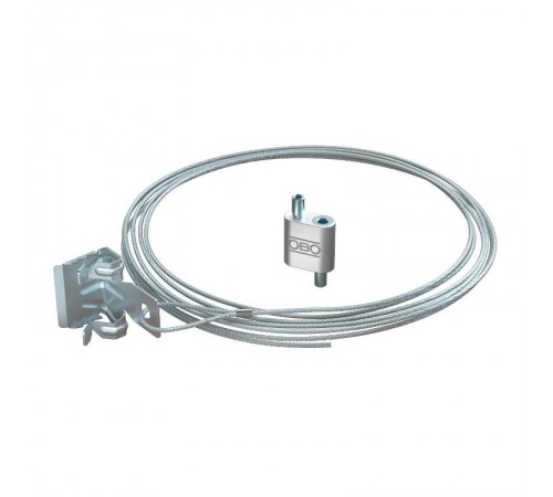 Подвес тросовый QWT TK 2 1M G с держателем боковым и фиксатором, 2,0х1000 мм ( QWT TK 2 1M G )  1450625  OBO Bettermann