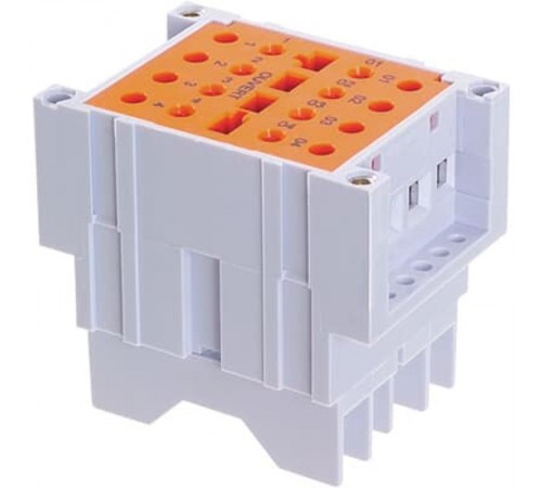 Блок DEO-D-VA Клеммный для цепей расцепителя, с разорванной цепью, полуутопленный монтаж, зажим под болт  1SNA166874R2200  TE