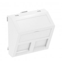 Корпус компьютерной розетки Modul45 тип B (наклонный) 45x45 мм (белый) (DTS-2B RW1)  6119244  OBO Bettermann