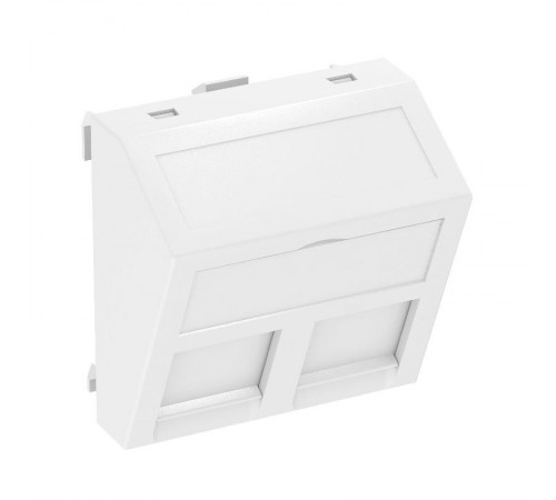 Корпус компьютерной розетки Modul45 тип B (наклонный) 45x45 мм (белый) (DTS-2B RW1)  6119244  OBO Bettermann