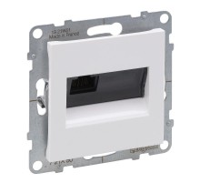 SUNO Информационная розетка одиночная RJ45 Кат.5е UTP. Цвет "Белый"  721150  Legrand