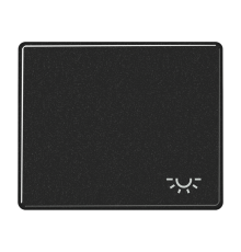 Клавиша для выключателя с символом "освещение"; черная  SL590LSW  Jung