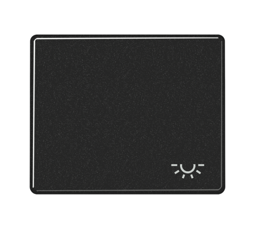 Клавиша для выключателя с символом "освещение"; черная  SL590LSW  Jung