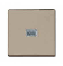 ABB Basic 55 Шампань Выключатель 1-клавишный с подсветкой  1012-0-2165   2CKA001012A2165  ABB