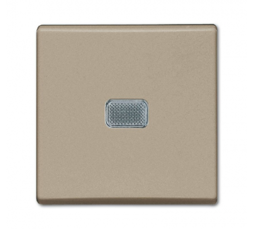 ABB Basic 55 Шампань Выключатель 1-клавишный с подсветкой  1012-0-2165   2CKA001012A2165  ABB