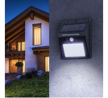 ERAFS064-04 Фасадный светильник с датчиком движения, на солнечной батарее, 20LED, 60 lm  Б0044244  ЭРА