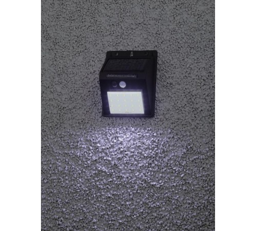 ERAFS064-04 Фасадный светильник с датчиком движения, на солнечной батарее, 20LED, 60 lm  Б0044244  ЭРА