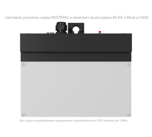 Световой указатель аварийного освещения BS-NEXTRINO-71-S1-INEXI3-MSS3 Black  a15519  Белый свет