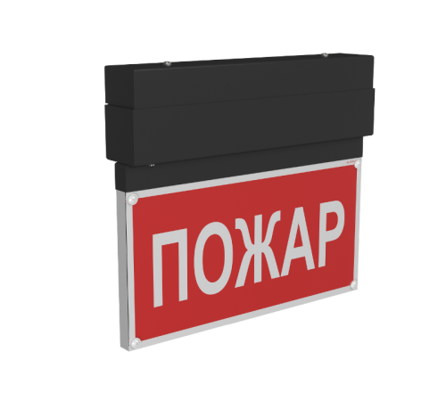Световой указатель аварийного освещения BS-NEXTRINO-73-S1-INEXI3 Black  a15515  Белый свет