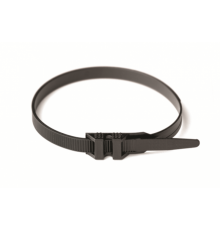 Хомут PL6.6 плоский двойной замок. черный 9х290  26502  DKC