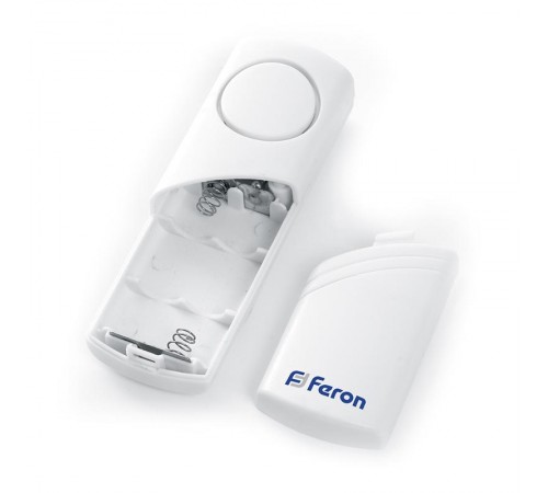 007-D (DB450) звонок/сигнализация 2 мелодии 2*1.5V/AA, громкоcть 80dB, белый  23602  FERON